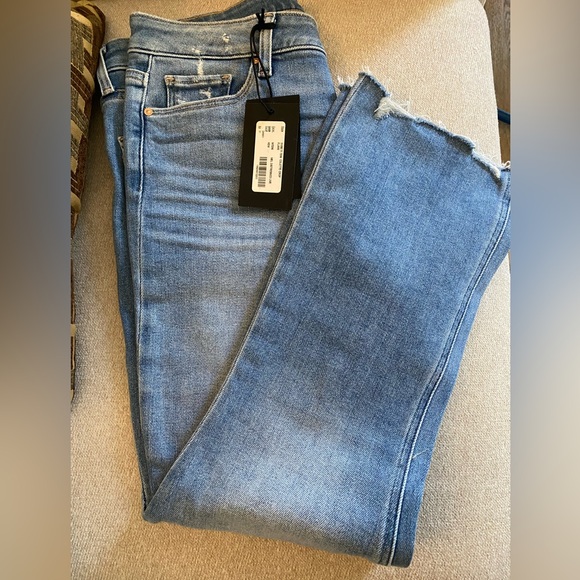 NWT PAIGE COLETTE CROPPED FLARE HI-RISE STRETCH DENIM JEAN-SIZE 31 - Picture 1 of 13